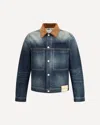 Alexander Mcqueen Trucker Jacket In Blue