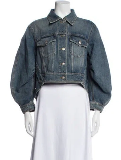 Pre-owned Alexander Mcqueen Denim Jacket In Blue
