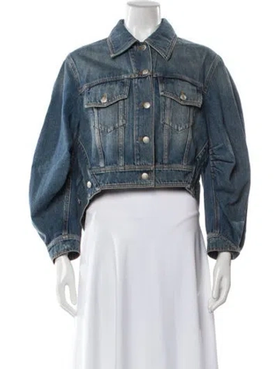 Pre-owned Alexander Mcqueen Denim Jacket In Blue