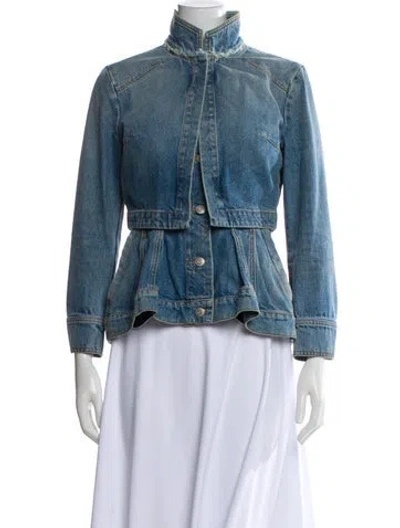 Pre-owned Alexander Mcqueen Denim Jacket In Blue