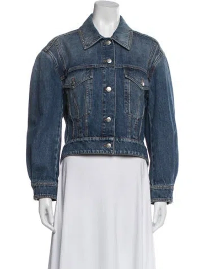 Pre-owned Alexander Mcqueen Denim Jacket In Blue