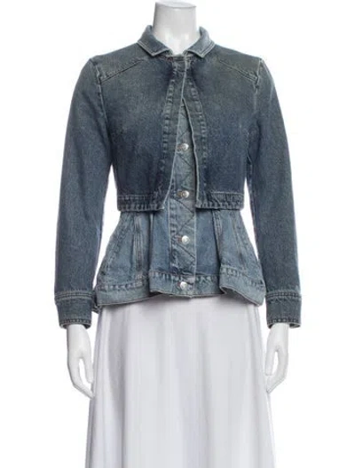Pre-owned Alexander Mcqueen Denim Jacket In Blue
