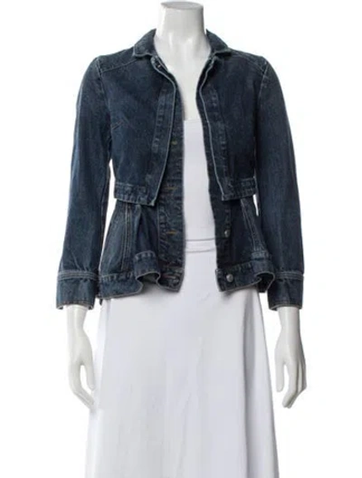 Pre-owned Alexander Mcqueen Denim Jacket In Blue