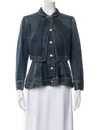 Pre-owned Alexander Mcqueen Denim Jacket In Blue