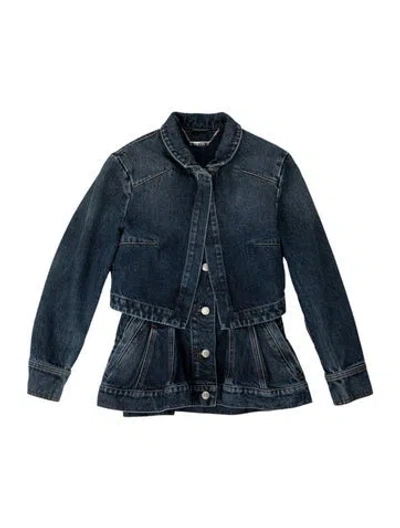 Pre-owned Alexander Mcqueen Denim Jacket In Blue