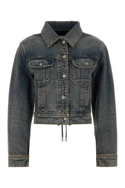 Alexander Mcqueen Denim Jacket In Blue