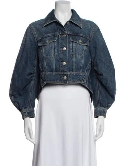 Pre-owned Alexander Mcqueen Denim Jacket In Blue