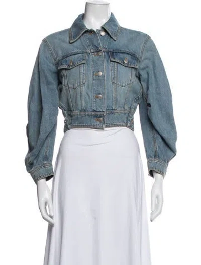 Pre-owned Alexander Mcqueen Denim Jacket In Blue