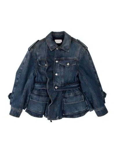 Pre-owned Alexander Mcqueen Denim Jacket In Blue