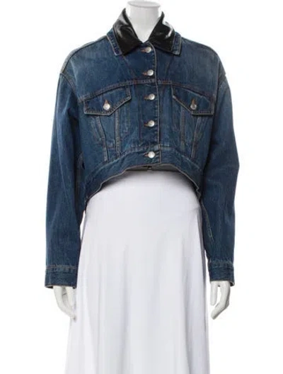 Pre-owned Alexander Mcqueen Denim Jacket In Blue