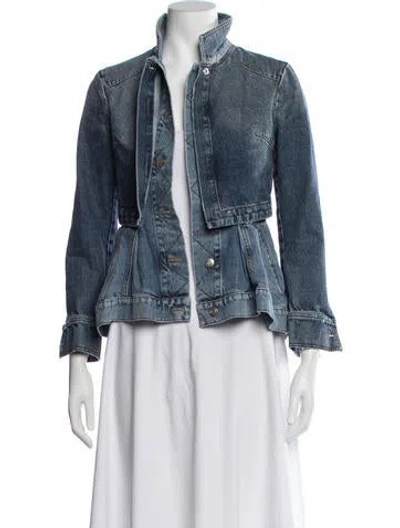 Pre-owned Alexander Mcqueen Denim Jacket In Blue