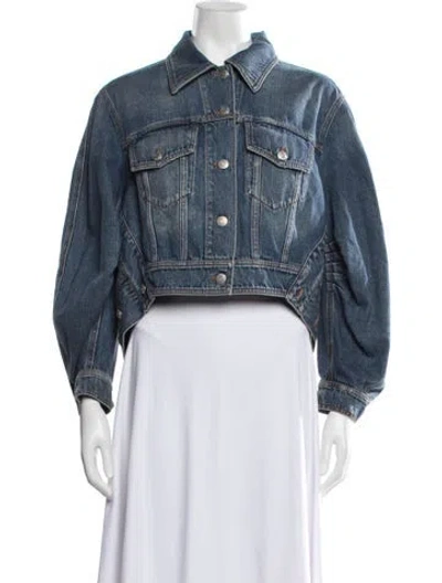 Pre-owned Alexander Mcqueen Denim Jacket In Blue