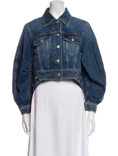 Pre-owned Alexander Mcqueen Denim Jacket W/ Tags In Blue