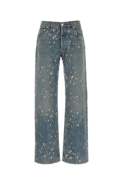 Alexander Mcqueen Mcqueen Jeans Men In Blue