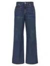 Alexander Mcqueen Mcqueen Indigo Wide-leg Denim Jeans In Blue