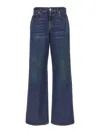 Alexander Mcqueen Mcqueen Indigo Wide-leg Denim Jeans In Blue