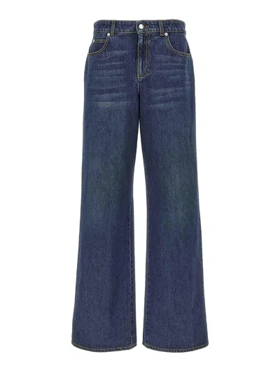 ALEXANDER MCQUEEN JEANS BOOT-CUT - AZUL