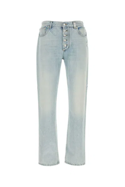 Alexander Mcqueen Light-wash Denim Jeans In Blue