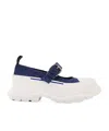 Alexander Mcqueen Mary Jane Sneakers With Chunky Sole And Buckle In White