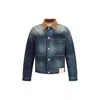 Alexander Mcqueen Trucker Jacket In Blue