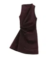 Alexander Mcqueen Overdyed Denim Mini Dress In Black