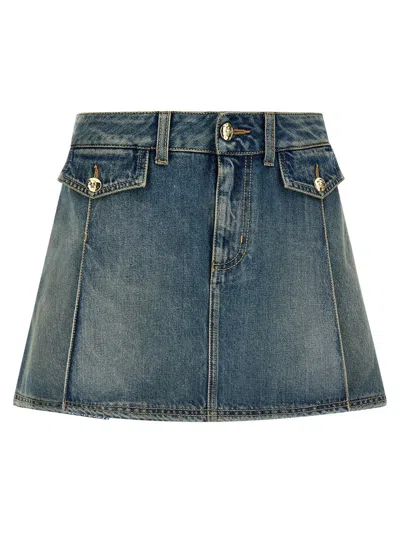 ALEXANDER MCQUEEN ALEXANDER MCQUEEN DENIM MINI SKIRT