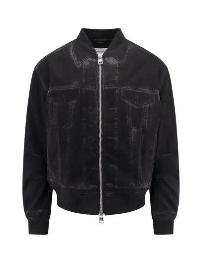 ALEXANDER MCQUEEN DENIM NERO TROMPLEIL