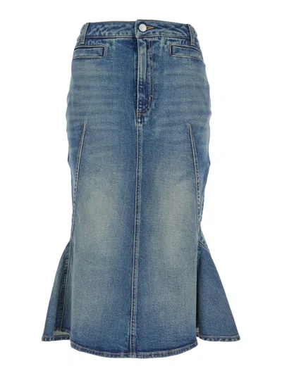 Alexander Mcqueen Denim Skirt