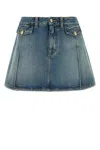 Alexander Mcqueen Mcqueen Women Denim Mini Skirt