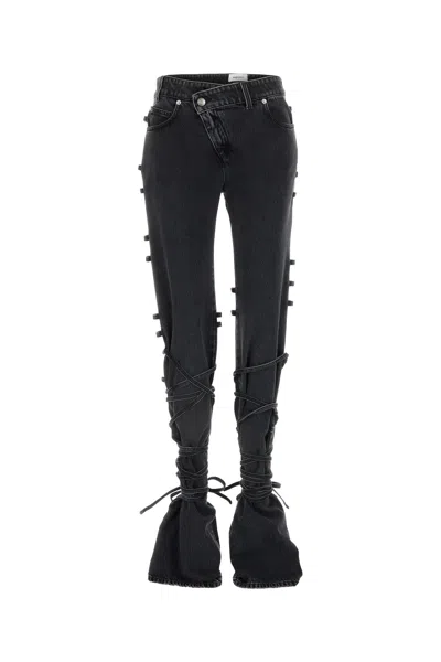 ALEXANDER MCQUEEN ALEXANDER MCQUEEN BLACK DENIM JEANS