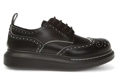 Pre-owned Alexander Mcqueen Derby Sneakers (women's) Sneakers In Black/white In Multi