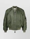 Alexander Mcqueen Alexander Mc Queen Convertible Khaki Nylon Bomber Jacket In Grey