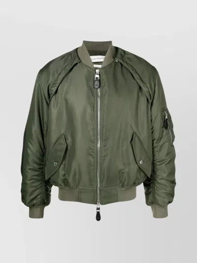 ALEXANDER MCQUEEN DETACHABLE SLEEVE UTILITY BOMBER