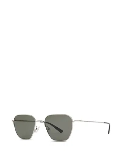 Alexander Mcqueen D形框太阳眼镜 In Silver