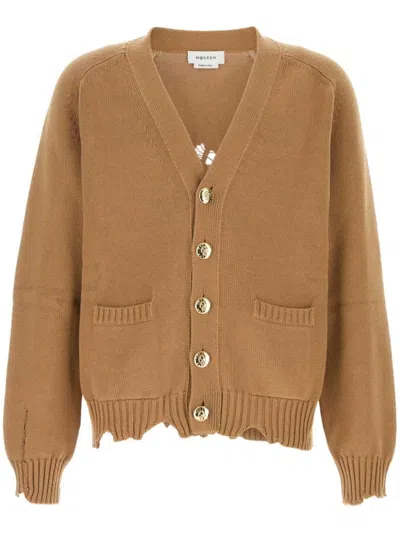 ALEXANDER MCQUEEN DISTRESSED SKULL CARDIGAN