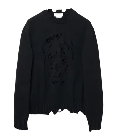 ALEXANDER MCQUEEN ALEXANDER MCQUEEN DISTRESSED SKULL JUMPER