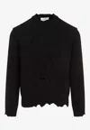 Alexander Mcqueen 'distressed Skull Print Pul In Black