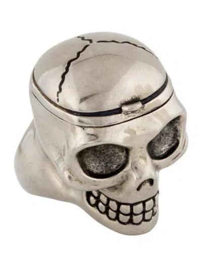 Pre-owned Alexander Mcqueen Doctor Skull Cocktail Ring In Multi