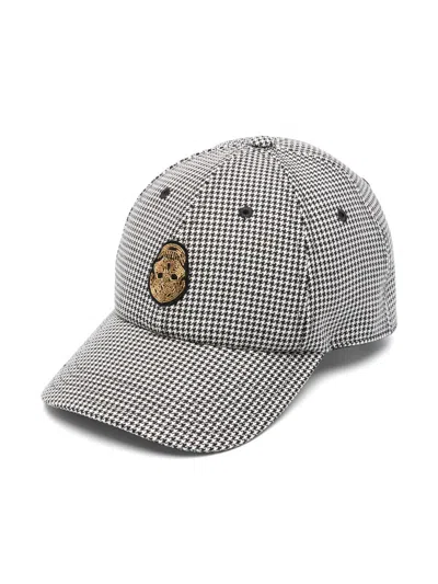 Alexander Mcqueen Dogtooth Baseball Cap In 黑色