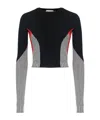 Alexander Mcqueen Dogtooth Color-matching Pullover In Black
