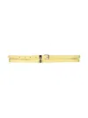 Alexander Mcqueen Double Belt With Skull And Pavè In Yellow