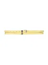 Alexander Mcqueen Double Belt With Skull And Pavè In Yellow