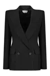 Alexander Mcqueen Double Breasted Blazer In Black