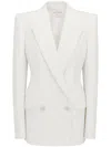 Alexander Mcqueen Double-breasted Tailored Blazer In White