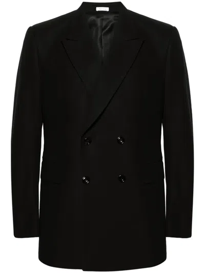 Alexander Mcqueen Double-breasted Tuxedo Blazer In Black