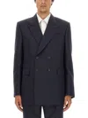 Alexander Mcqueen Double-breasted Tailored Jacket Structured Shoulders