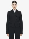 Alexander Mcqueen Wool-blend Double-breasted Blazer In Black