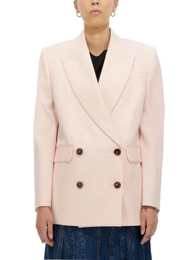 Alexander Mcqueen Oversize Blazer Jacket In Pink