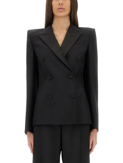 ALEXANDER MCQUEEN ALEXANDER MCQUEEN DOUBLE-BREASTED JACKET WITH VOLUMINOUS SHOULDERS