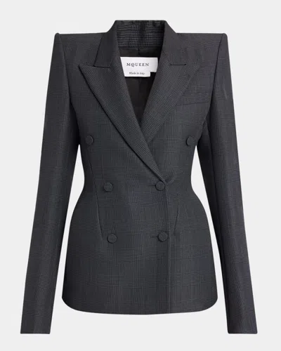Alexander Mcqueen Crossed Blazer In Black